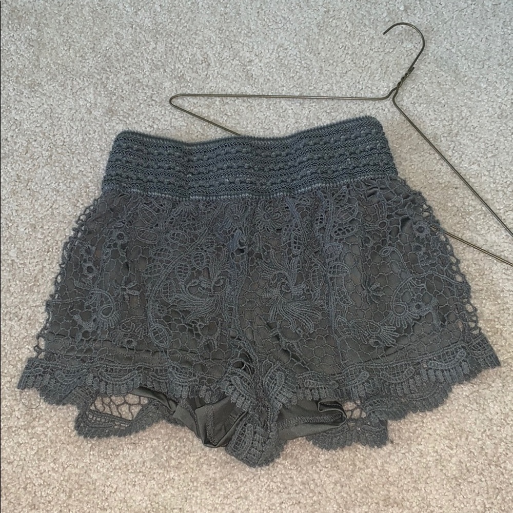 Moss Green Altar’d State High Waisted Shorts